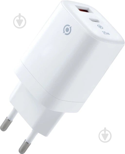 Мережевий зарядний пристрій Piko 25W GaN USB-C PD+USB-A QC 3.0 White (TC-PD252) - фото 1 Мережевий зарядний пристрій Piko 25W GaN USB-C PD+USB-A QC 3.0 White (TC-PD252) - фото 1