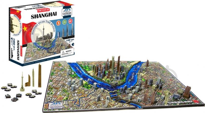 Пазл объемный 4D Cityscape Китай: Шанхай 40040 - фото 2