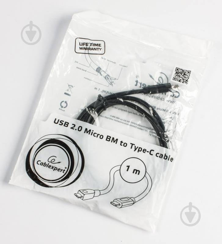 Кабель Cablexpert 1 м (CCP-USB2-mBMCM-1M) USB 2.0 Micro BM-папа/C-папа - фото 3