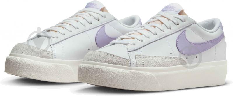 Кроссовки женские демисезонные Nike BLAZER LOW PLATFORM DJ0292-114 р.38,5 белые - фото 4