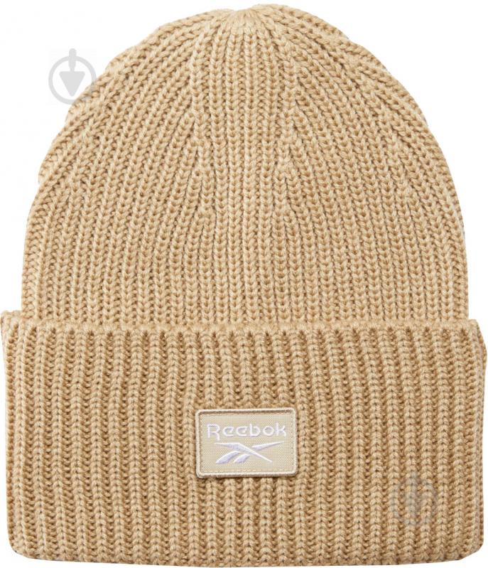 Шапка Reebok Cl Fo Beanie GD1045 р.OSFM бежевий - фото 1