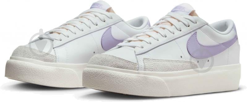 Кроссовки женские демисезонные Nike BLAZER LOW PLATFORM DJ0292-114 р.36,5 белые - фото 4