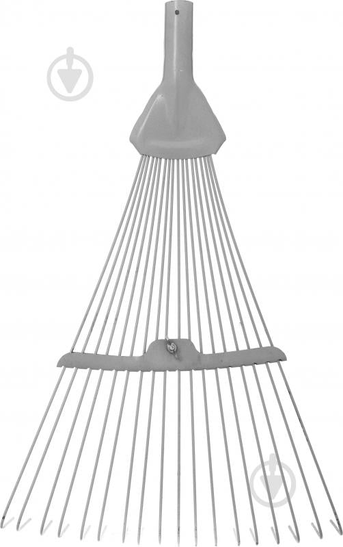 Грабли раздвижные крашенные красные без черенка Лев 18 зубов - фото 2