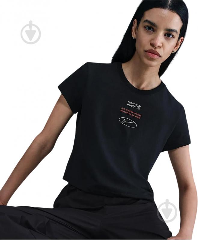 Футболка Nike W NSW TEE Classics+ SPD IH8506-010 р.S чорний - фото 5 Футболка Nike W NSW TEE Classics+ SPD IH8506-010 р.S чорний - фото 5