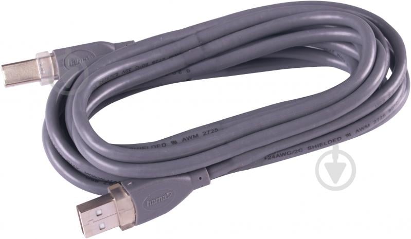 Кабель HAMA USB Bm – USB 3 м чорний (45022) - фото 1