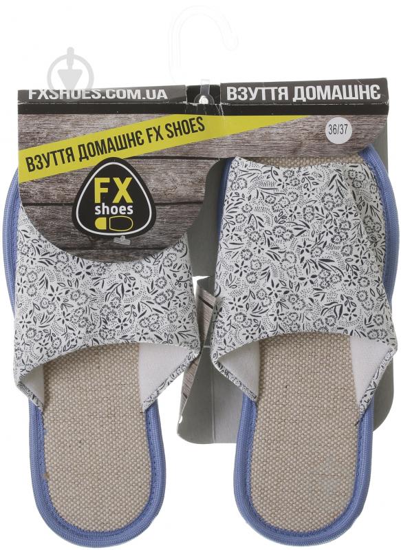 Тапки домашние FX shoes 11033 р. 36-41 голубой - фото 4