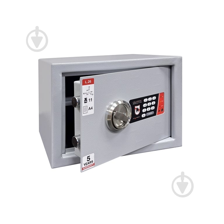 Сейф меблевий Griffon L.26.E Grey - фото 2