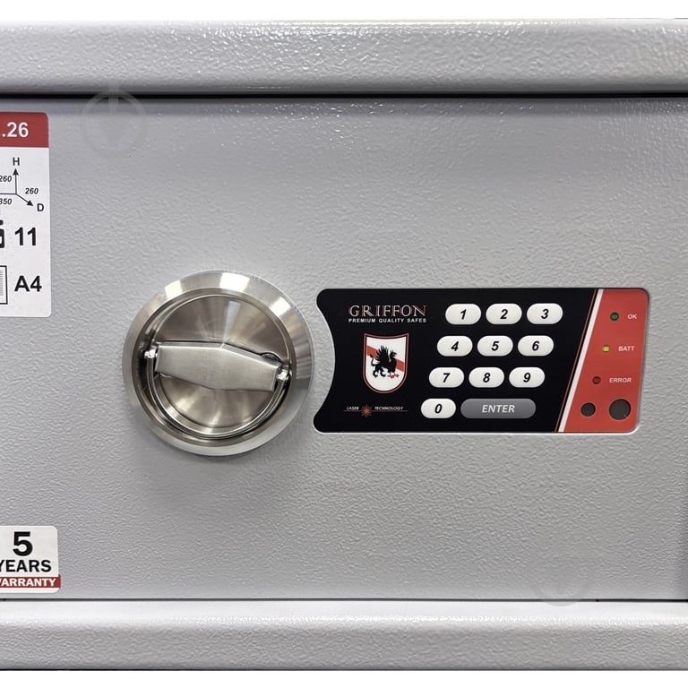 Сейф меблевий Griffon L.26.E Grey - фото 7