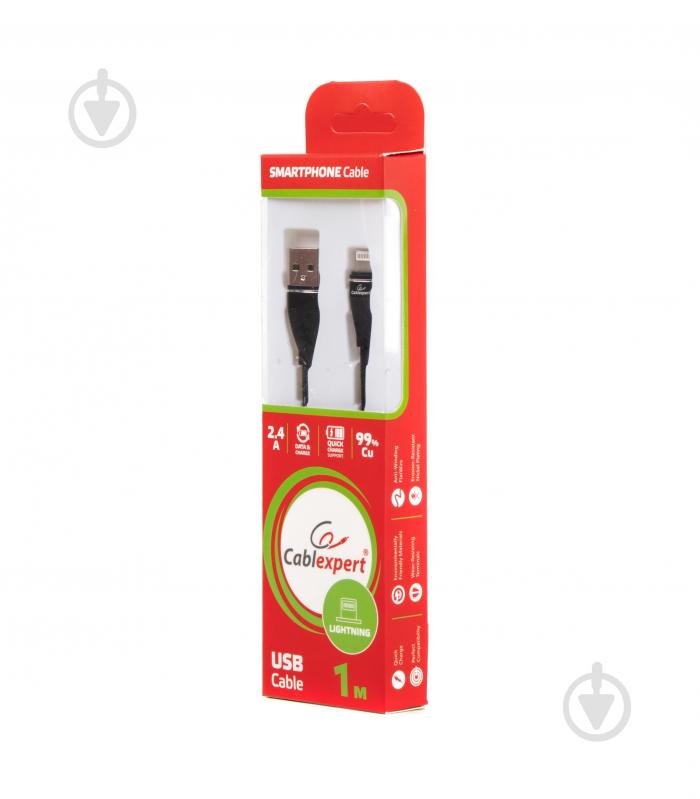 Кабель Cablexpert 1 м (CCPB-L-USB-11BK) USB 2.0 А-папа/Lightning - фото 2