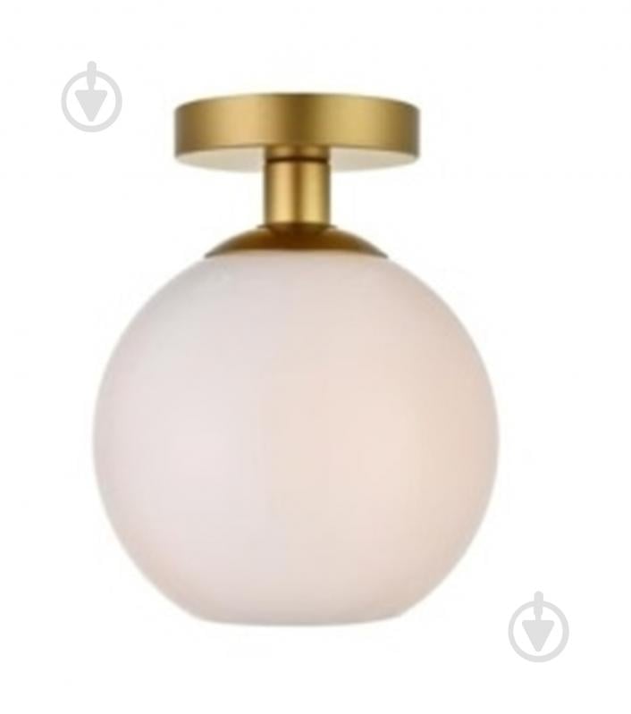 Люстра потолочная Focus Light 1x60 Вт E27 белый с золотым 3295/1CL - фото 1