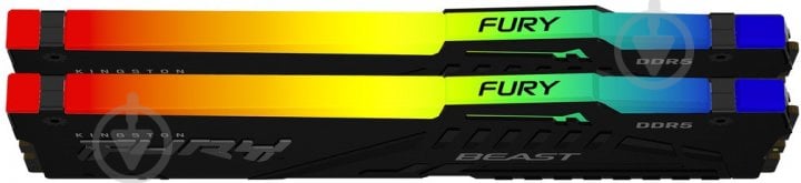 Оперативна пам'ять Kingston DDR5 SDRAM 32 GB (2x16GB) 5200 MHz (KF552C40BBAK2-32) FURY Beast RGB - фото 5