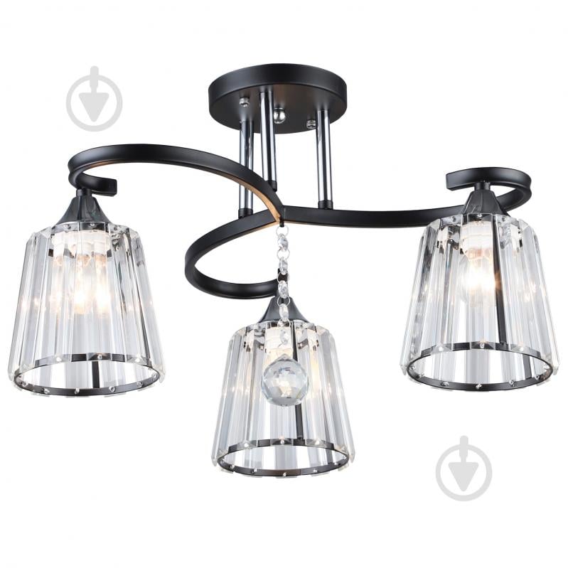 Люстра стельова Victoria Lighting 3x60 Вт E27 чорний Sands/PL3 black - фото 1 Люстра стельова Victoria Lighting 3x60 Вт E27 чорний Sands/PL3 black - фото 1