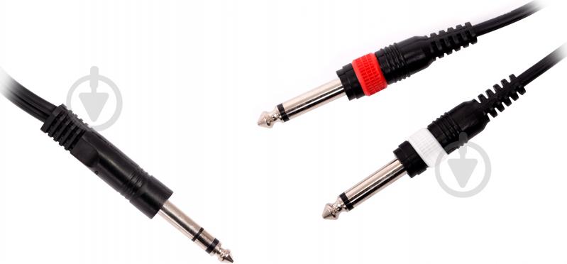 Кабель STAGG 6,3 мм – 2x6,3 мм 3 м чорний (SYC3/PS2P E) - фото 2