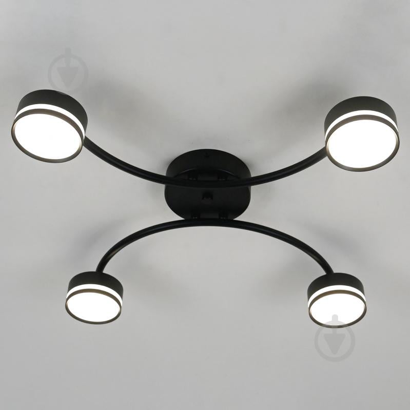 Люстра стельова Victoria Lighting 4xGX53 чорний Currant/PL4 black - фото 3