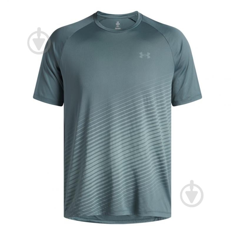 Футболка Under Armour Tech Fade SS 6005916-587 р.L зелений - фото 2 Футболка Under Armour Tech Fade SS 6005916-587 р.L зелений - фото 2
