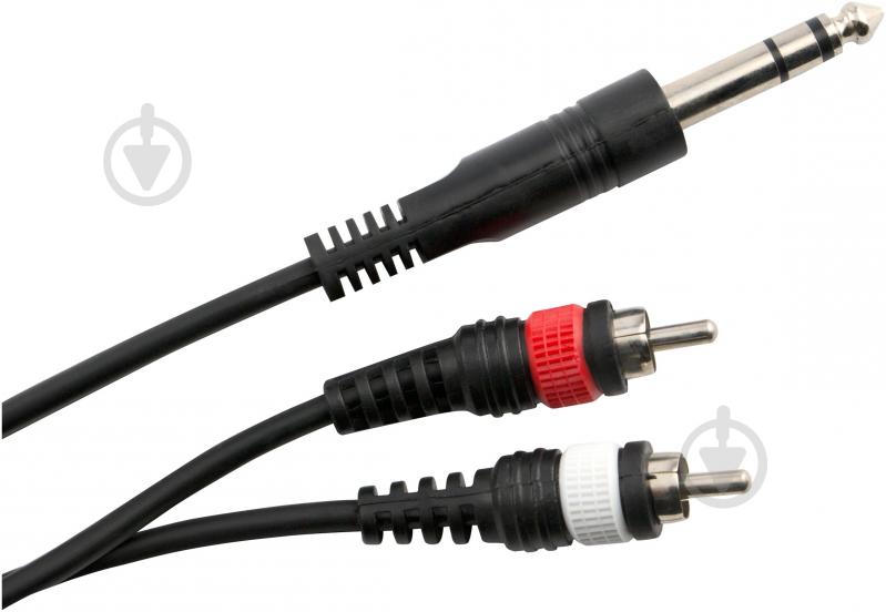 Кабель STAGG 6,3 мм – 2xRCA 3 м черный (SYC3/PS2CM E) - фото 3