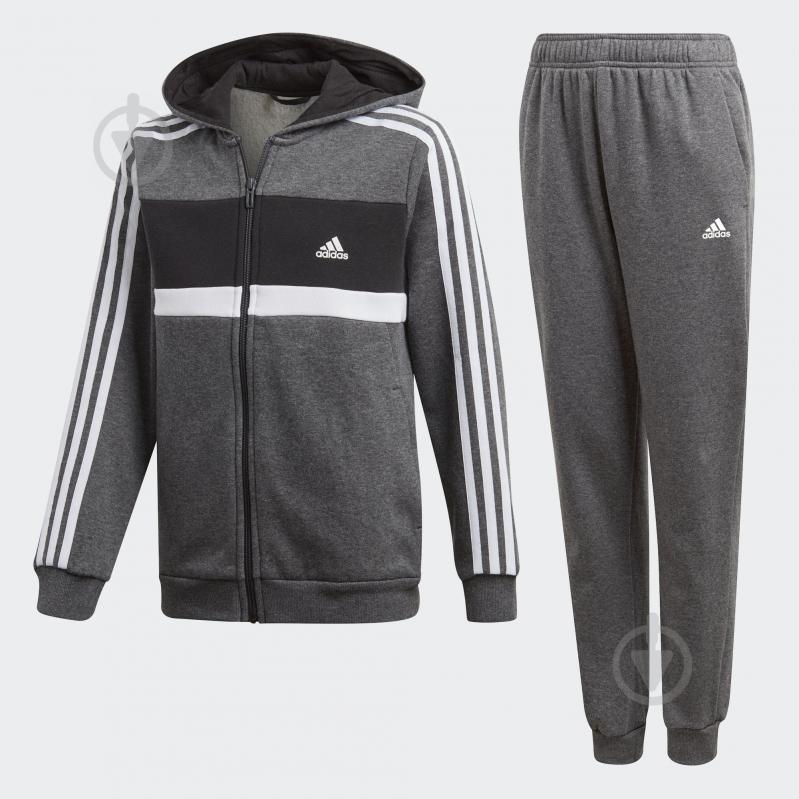 Спортивный костюм Adidas YB COTTON TS CH DN6908 серый - фото 1