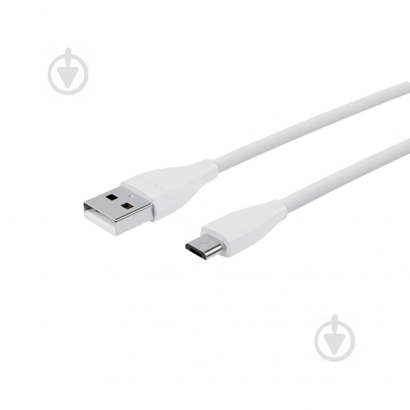 Кабель Maxxter USB – microUSB 1 м білий (UB-M-USB-01W) USB 2.0 A-папа/Micro B-папа - фото 2