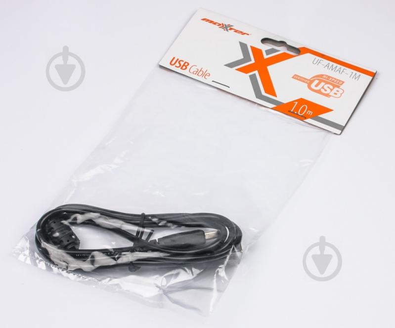 Кабель Maxxter 1,8 м черный (UF-AMAF-6) удлинитель -USB 2.0 - фото 2