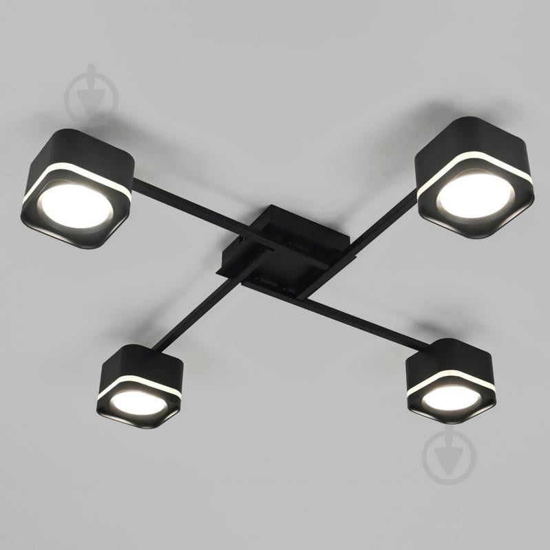 Люстра стельова Victoria Lighting 4xGX53 чорний Peach/PL4 black - фото 2