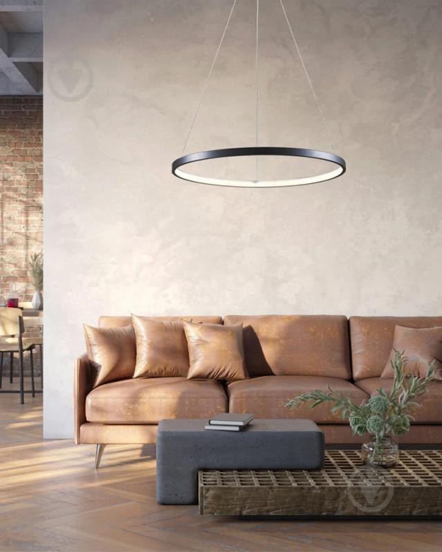 Люстра підвісна Goldlux Lea 20 Вт LED-модуль чорний 329158 - фото 6