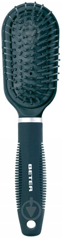 Щетка для волос Beter Mini pneumatic brush with round-tip bristles 03232 серый - фото 1 Щетка для волос Beter Mini pneumatic brush with round-tip bristles 03232 серый - фото 1