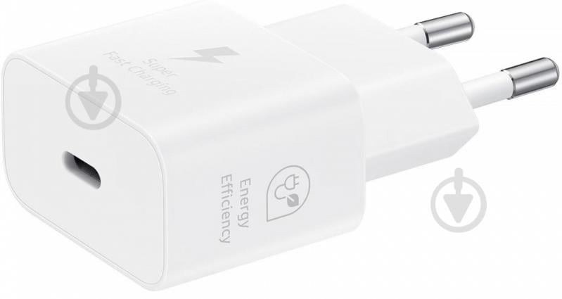 Мережевий зарядний пристрій Samsung 25W Travel Adapter + Type-C cable White/EP-T2510XWEGEU - фото 2