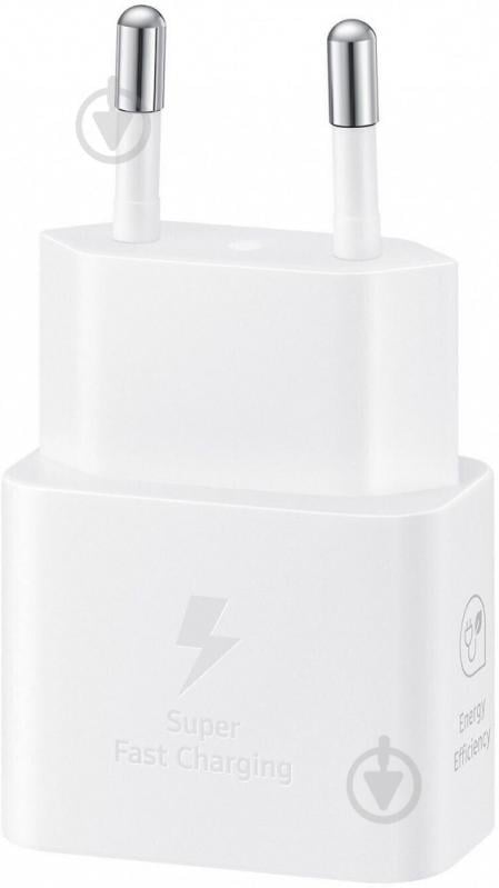 Мережевий зарядний пристрій Samsung 25W Travel Adapter + Type-C cable White/EP-T2510XWEGEU - фото 3