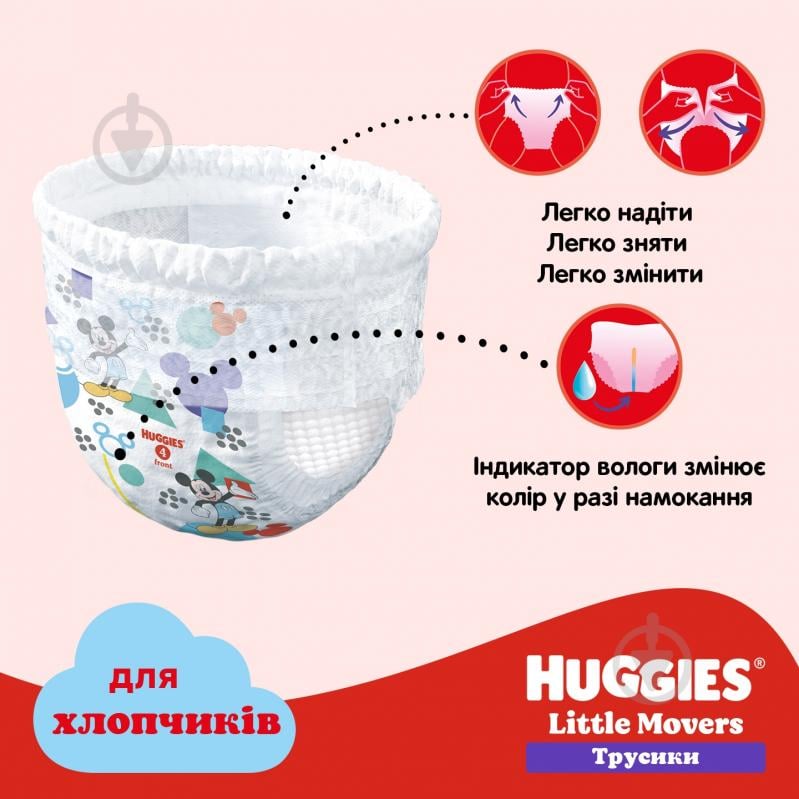 Подгузники-трусики Huggies Boy 5 12-17 кг 48 шт. - фото 12