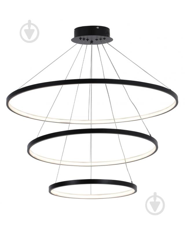 Люстра підвісна Goldlux Lea 60 Вт LED-модуль чорний 330024 - фото 2