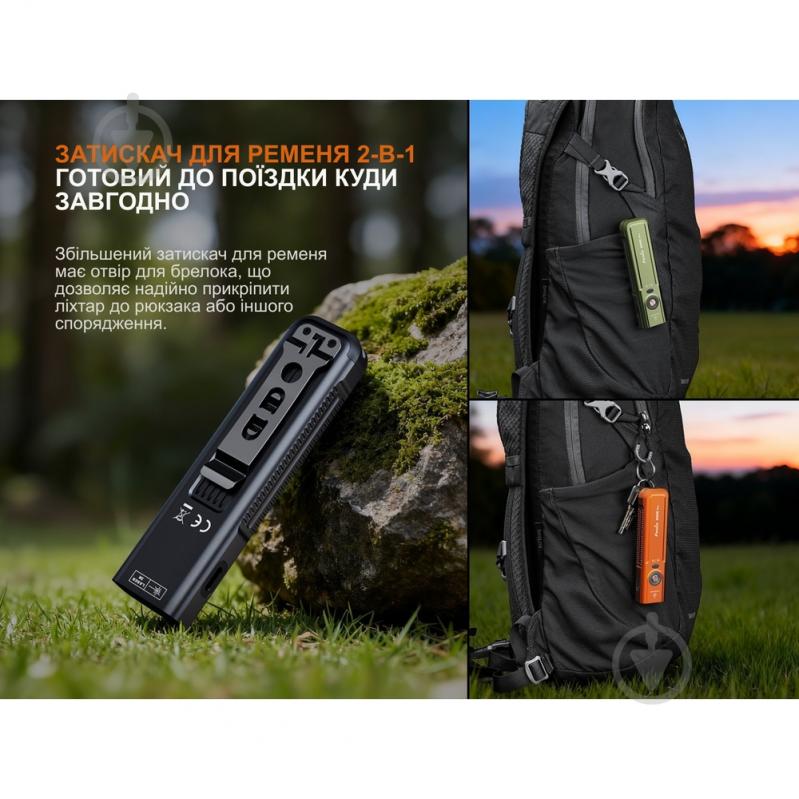 Брелок-фонарик Fenix Light PRO 1600 Lm зеленый E06RPROG - фото 15