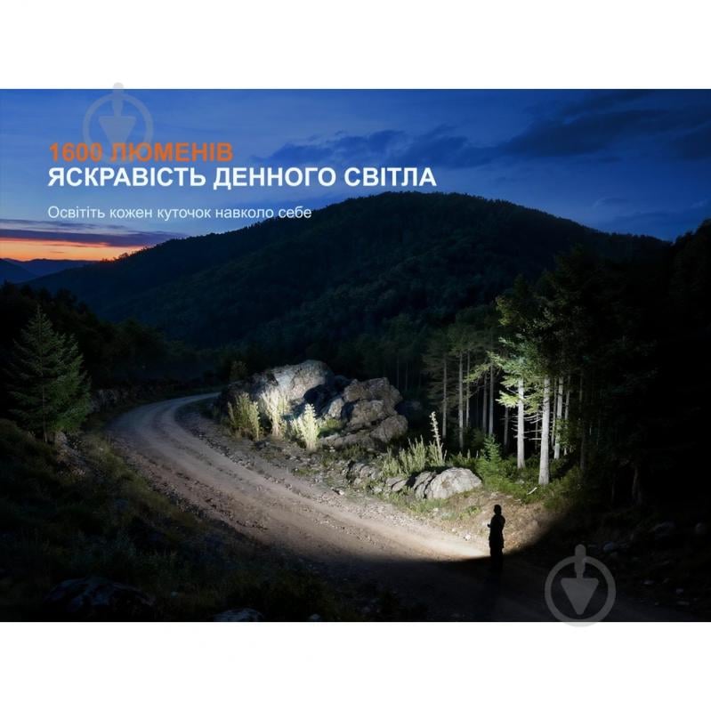 Брелок-фонарик Fenix Light PRO 1600 Lm черный E06RPROB - фото 7