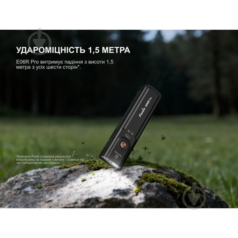 Брелок-фонарик Fenix Light PRO 1600 Lm черный E06RPROB - фото 12