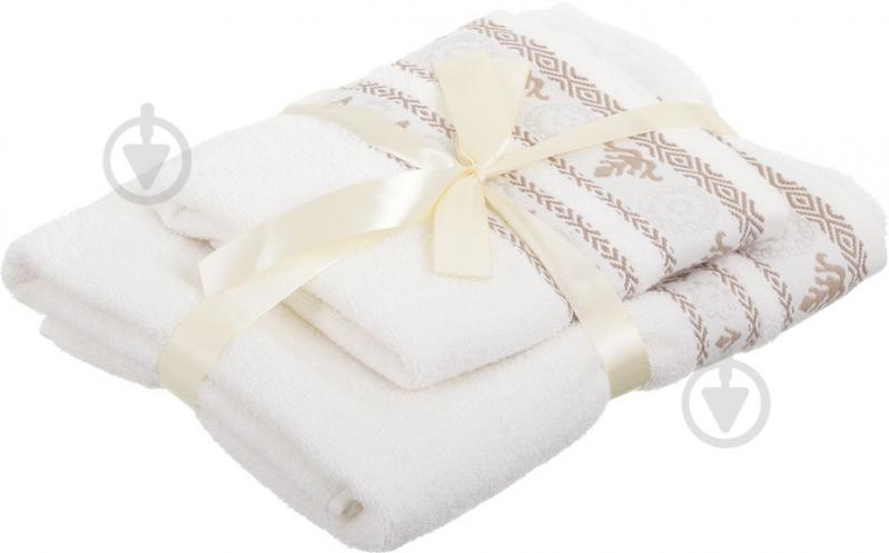 Набор полотенец RING молочный Simi - фото 5