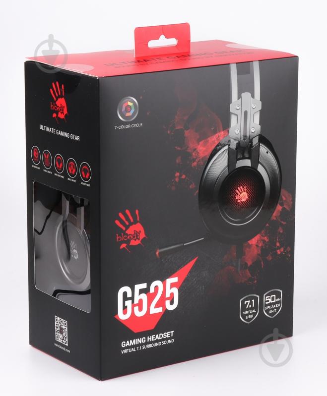 Наушники A4Tech G525 Bloody grey - фото 5