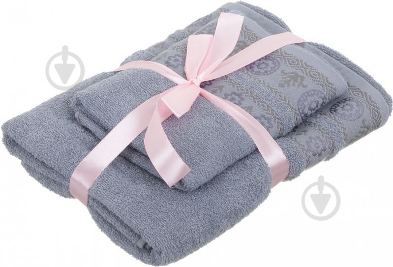 Набор полотенец RING серый Simi - фото 5