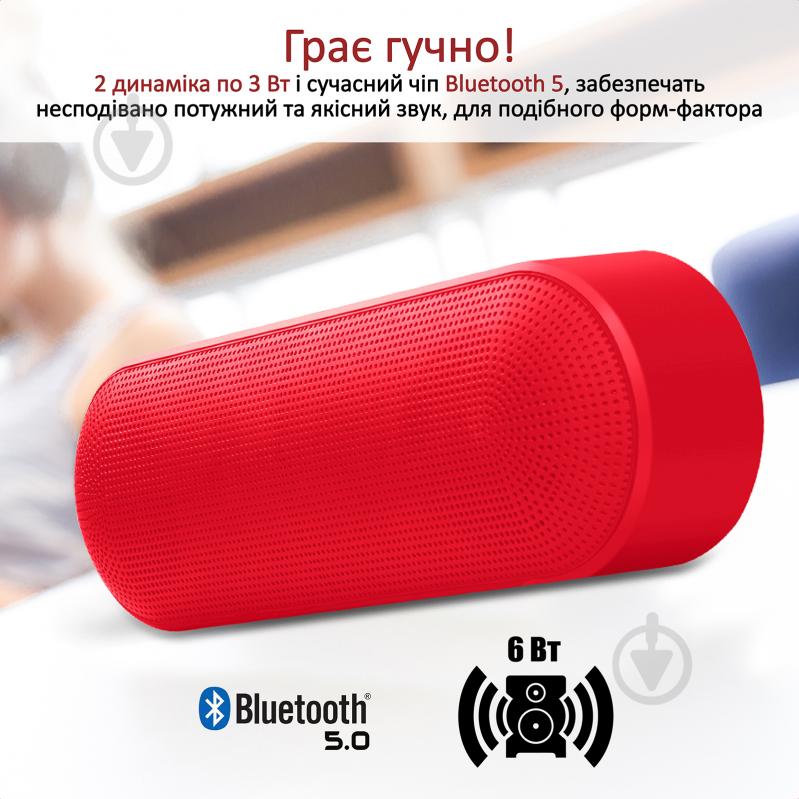 Портативная колонка Promate Capsule 2.0 red (capsule.red) - фото 2