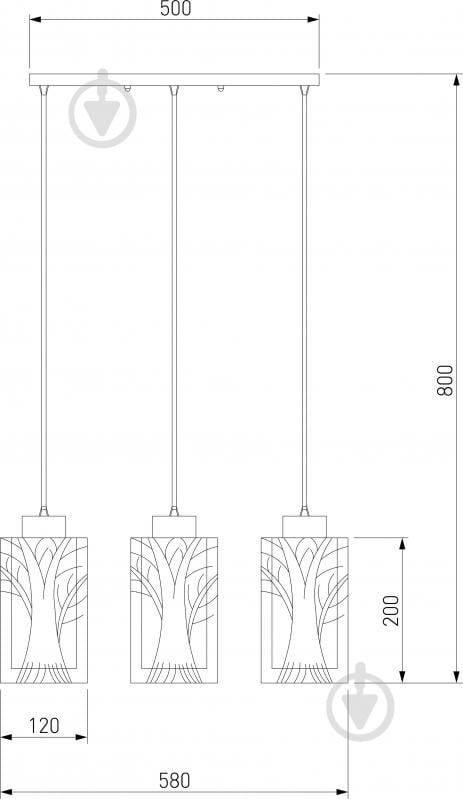ВИТРИНА! Подвес Strotskis Santos 50001/3 3x60 Вт E27 хром - фото 4 ВИТРИНА! Подвес Strotskis Santos 50001/3 3x60 Вт E27 хром - фото 4