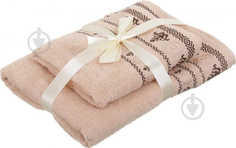 Набор полотенец RING бежевый Simi - фото 5