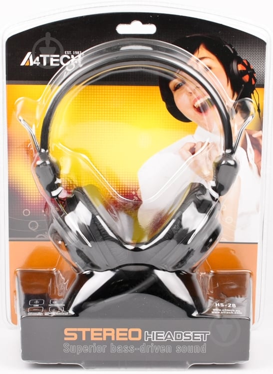 Наушники A4Tech HS-28-1 (Black) - фото 2