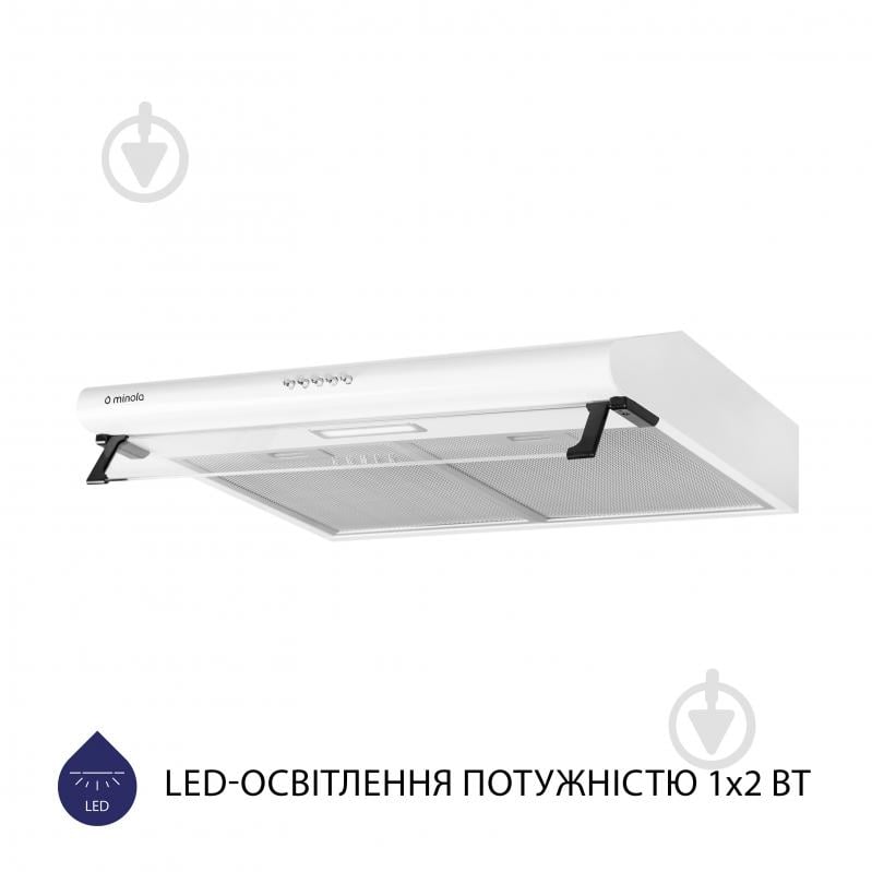 Витяжка Minola HPL 615 WH плоска - фото 3