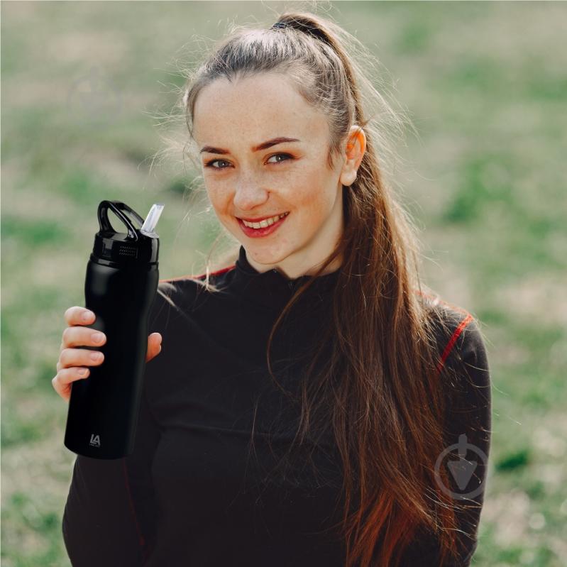 Бутылка для воды Line Art Frontera 750 мл черная (60013322LA-01) - фото 4