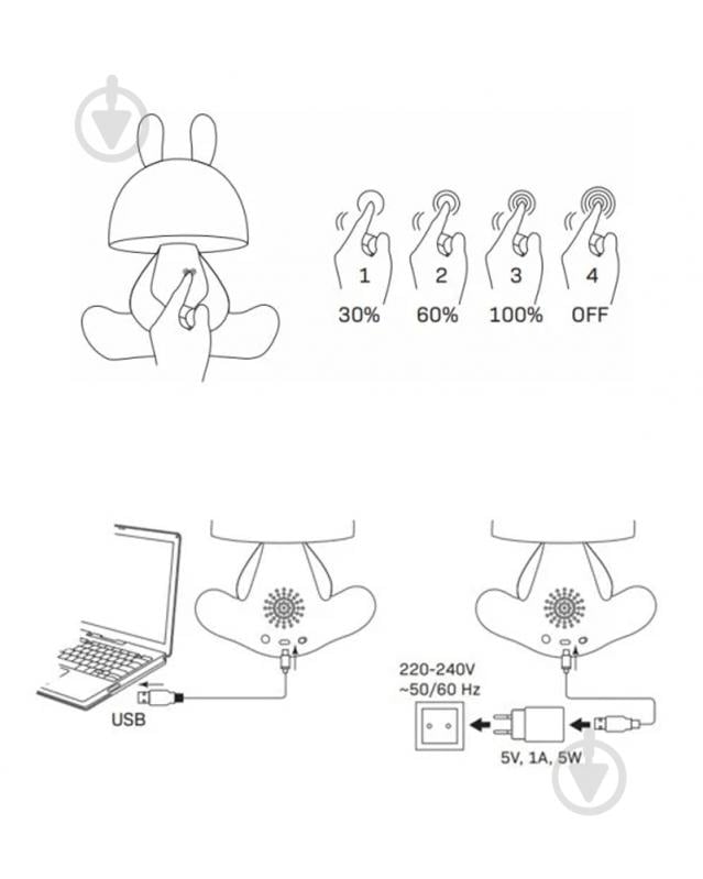 Нічник Goldlux Fancy 2,5 Вт білий 326225 - фото 13 Нічник Goldlux Fancy 2,5 Вт білий 326225 - фото 13