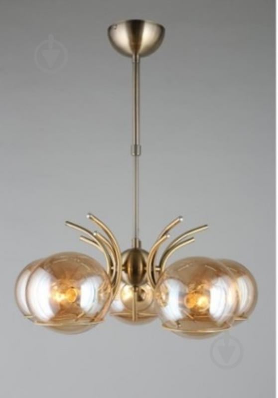 Люстра подвесная Focus Light 5x60 Вт золото M3324/5 - фото 1 Люстра подвесная Focus Light 5x60 Вт золото M3324/5 - фото 1
