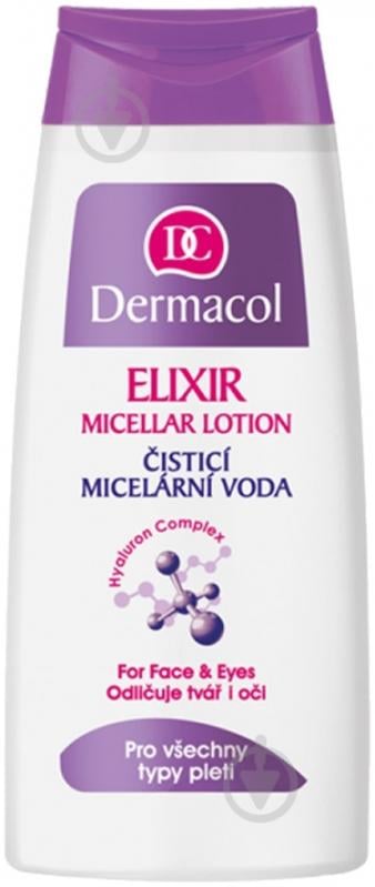 Міцелярна вода Dermacol Elixir Micellar Lotion для обличчя та очей 200 мл - фото 1