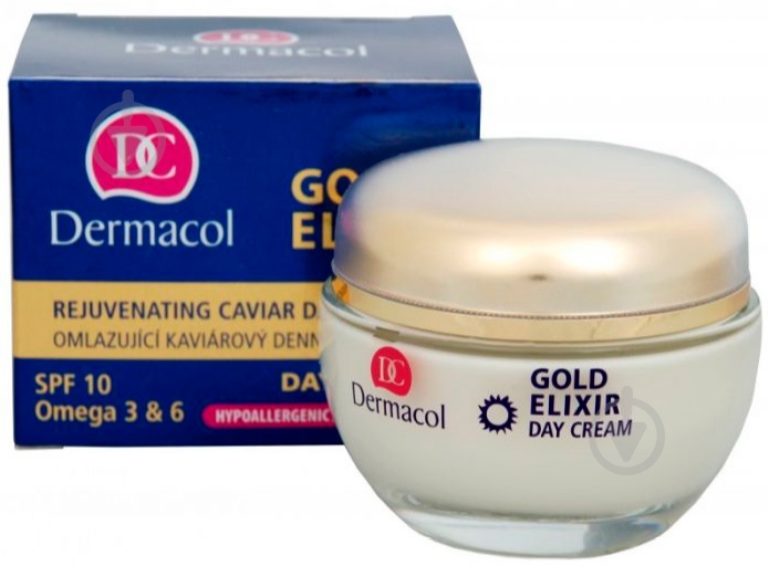 Крем для лица дневной Dermacol Gold Elixir 50 мл - фото 1 Крем для лица дневной Dermacol Gold Elixir 50 мл - фото 1