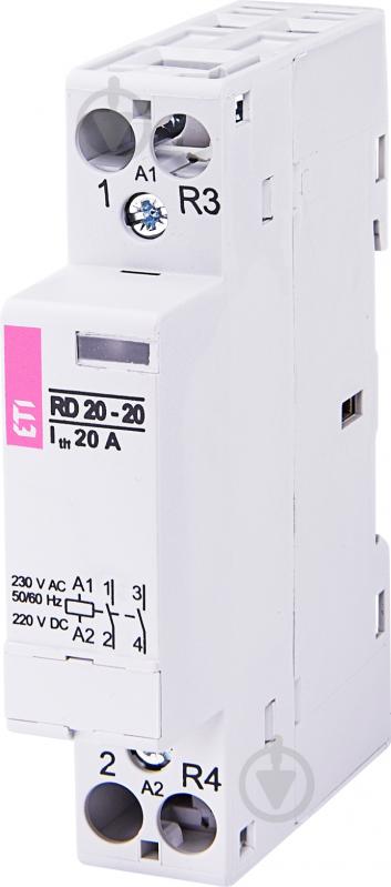 Контактор ETI RD 20-20 230V AC/DC 2464004 - фото 1