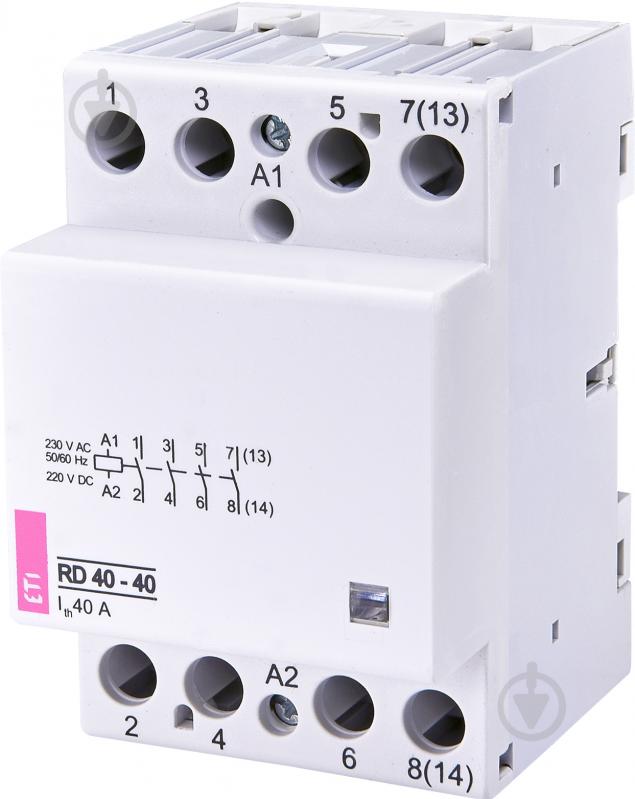 Контактор ETI RD 40-40 230V AC/DC 2464018 - фото 1