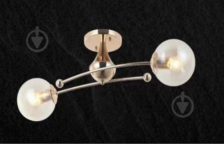 Люстра потолочная Focus Light 2x60 Вт E27 золото 3376/2 - фото 2