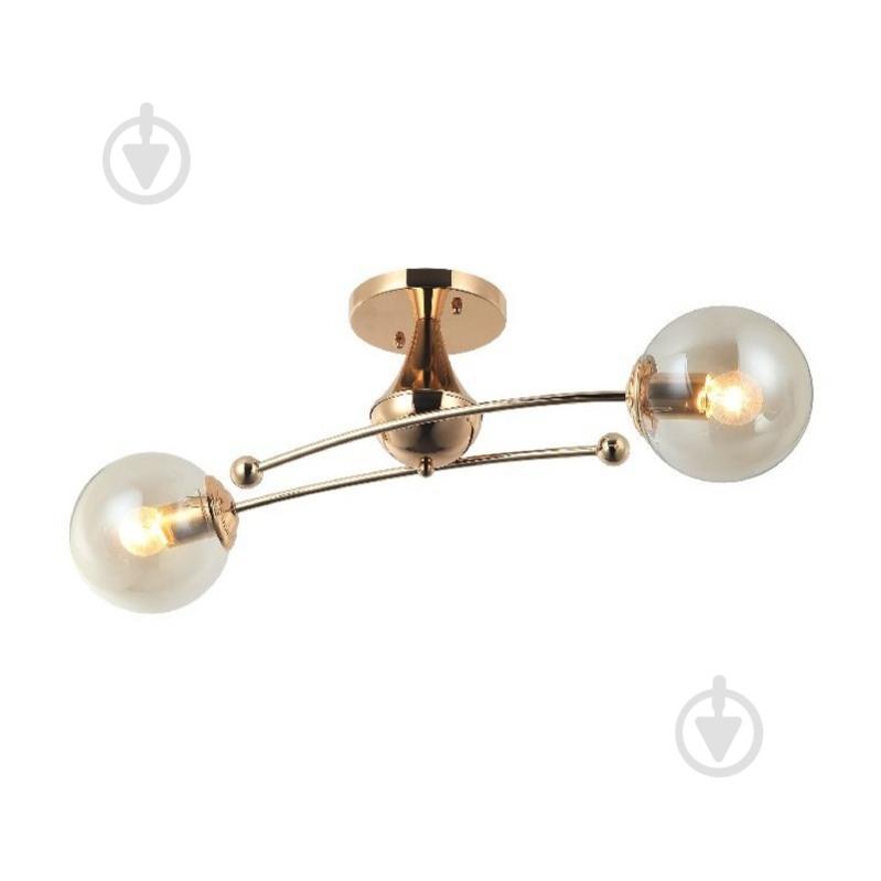 Люстра потолочная Focus Light 2x60 Вт E27 золото 3376/2 - фото 1